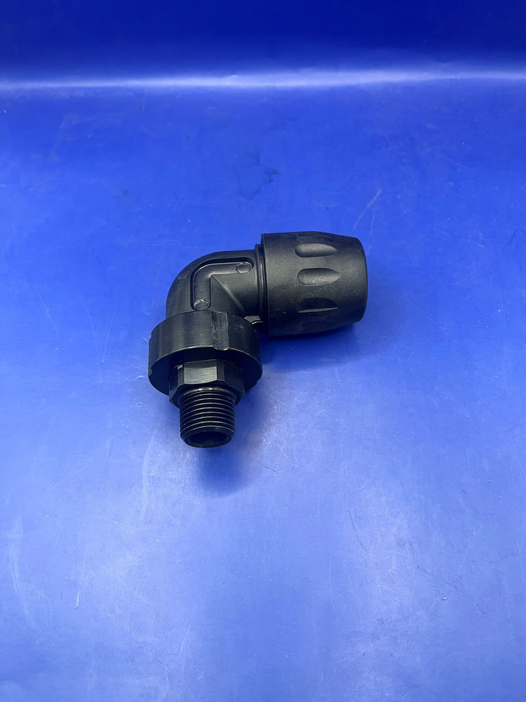 6609 25 22: 1" (25mm) Transair Female to 1/2" Male NPT Threaded 90° Elbow