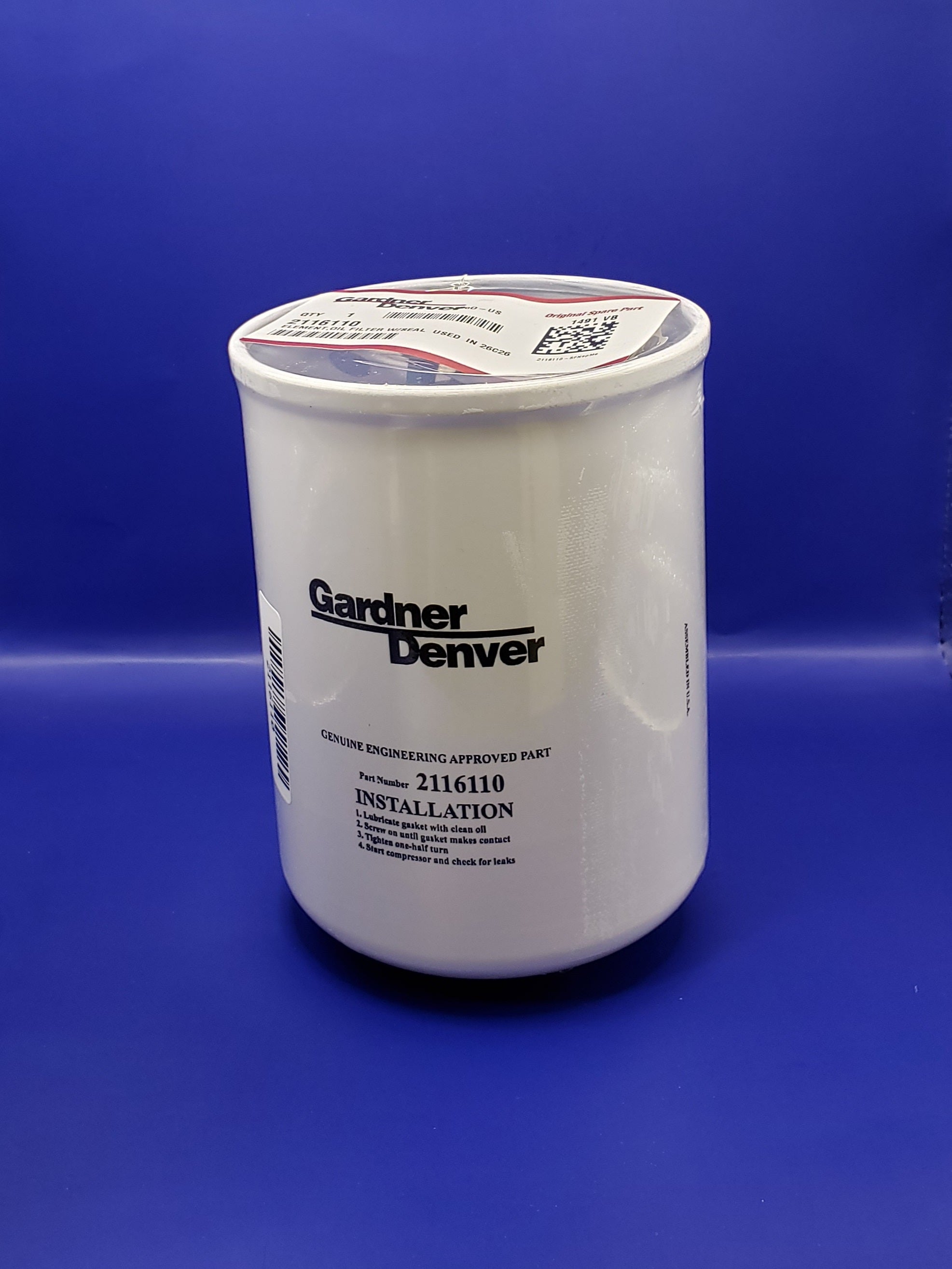 2116110: ELEMENT,OIL FILTER W/SEAL USED IN 26C26 – Air Compressor