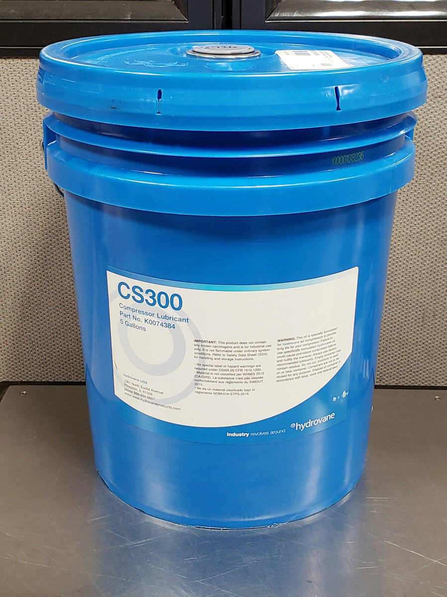 K0074384: OIL, 5 GAL, CS300 – Air Compressor Supply